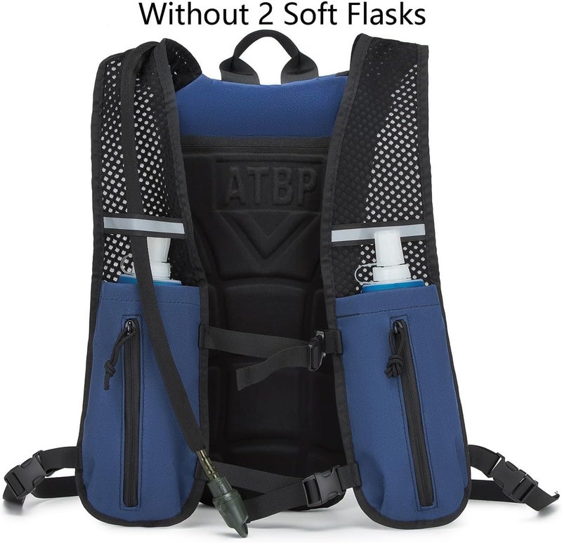 ATBP Running Hydration Vest Pack Tactical 3L Water Bladder Backpack Bag for Cycling Marathon Hiking Daypack Men & Women - Image 2